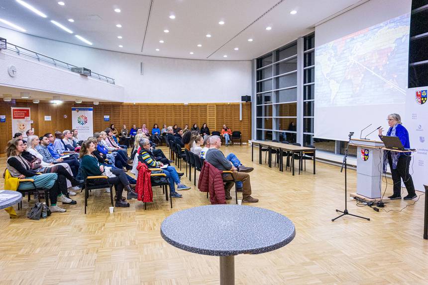 Etwa 50 Gäste haben die erste Informationsveranstaltung im Jahr 2024 besucht. ©Hartwig Bunn pressefoto infoveranstaltung