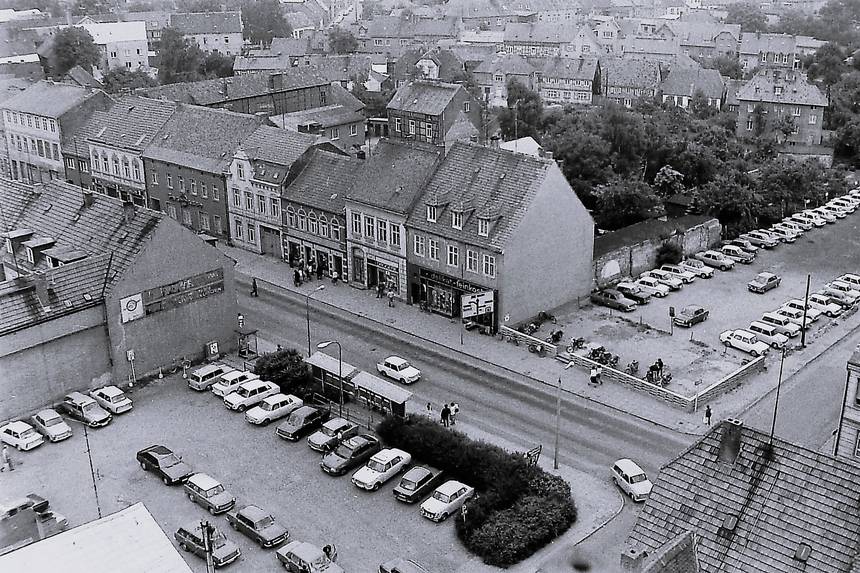 Eine Stadtansicht Osterburgs in den 1980er Jahren vom Kirchturm aus fotografiert. ©Jörg Gerber pressefotor
