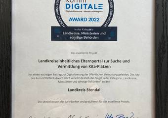Award Urkunde LK Stendal &copy; Jugendamt LK Stendal