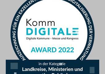 KommDigitale Award Siegel Landkreise © mecodia GmbH