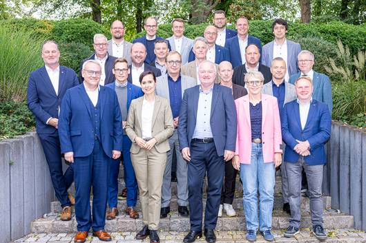 Die Landrätin und die Landräte aus Schleswig-Holstein und Sachsen-Anhalt in Havelberg. © Stefan Rühling gruppenfoto