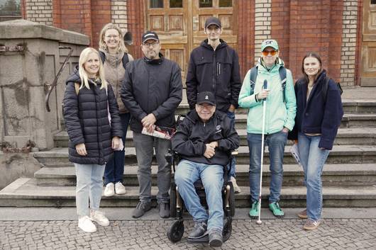 Gruppenfoto vom Stendaler Hauptbahnhof