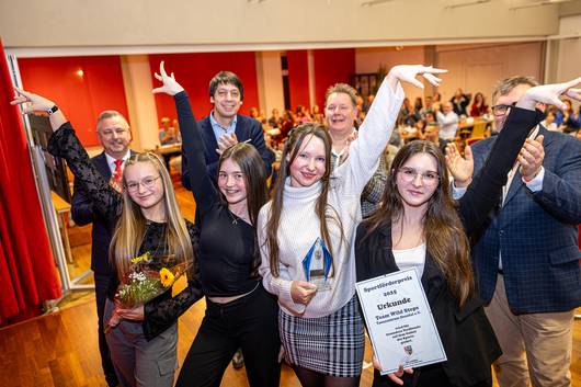 Das Team Wild Steps (Tanzzentrum Stendal) erhielt den Sportförderpreis 2025 für den Titelgewinn bei den Deutschen Meisterschaften. © Stefan Rühling pressefoto