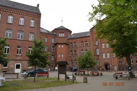 Innenhof des Markgraf Albrecht Gymnasiums in der Hansestadt Osterburg